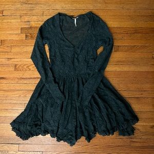 RARE Free People Look Both Ways Lace Slip Dress - XS